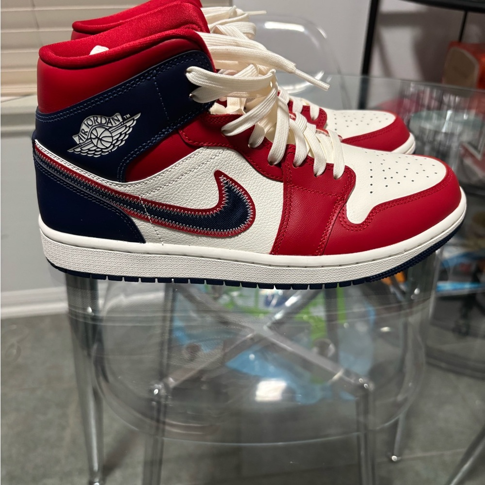 Nike Air Jordan Red White Blue Sneakers